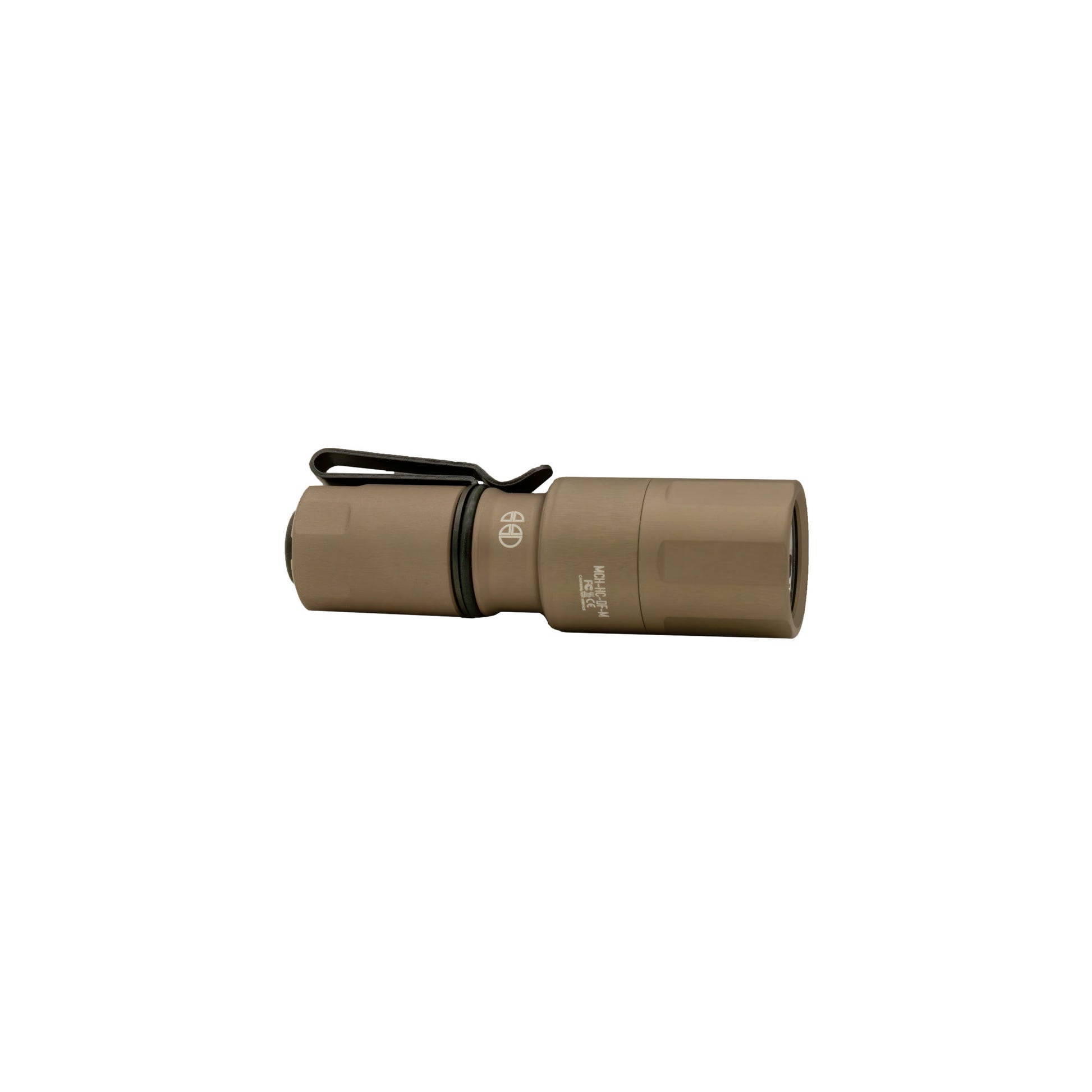 FDE MCH Micro flashlight laying flat